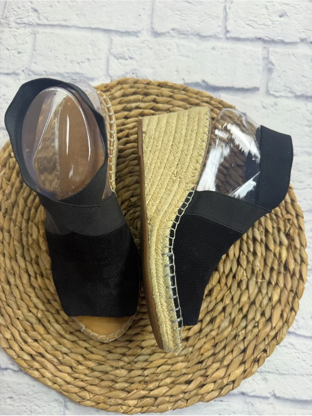 gentle souls black espadrille